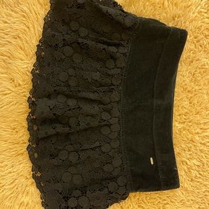 Mini skirt lace Velvet
